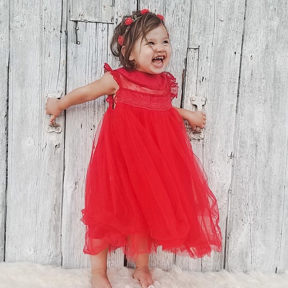 Toddler girl Red dress